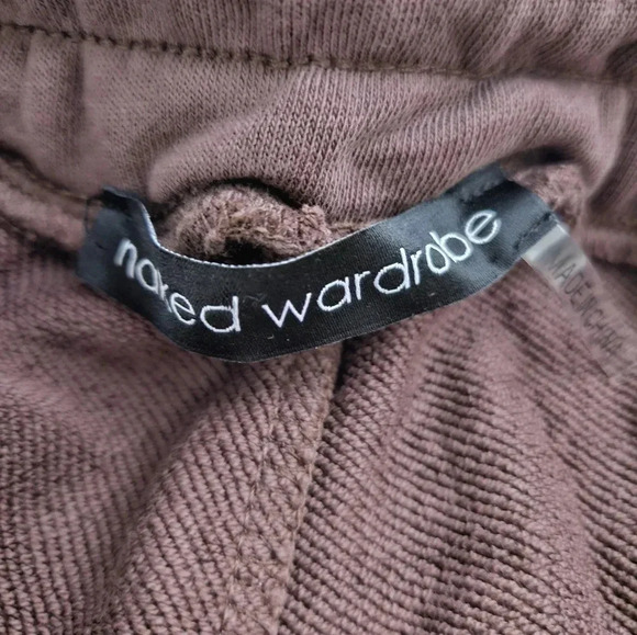 NWT chocolate brown sweatpants size x-large by naked wardrobe - Picture 4 of 4